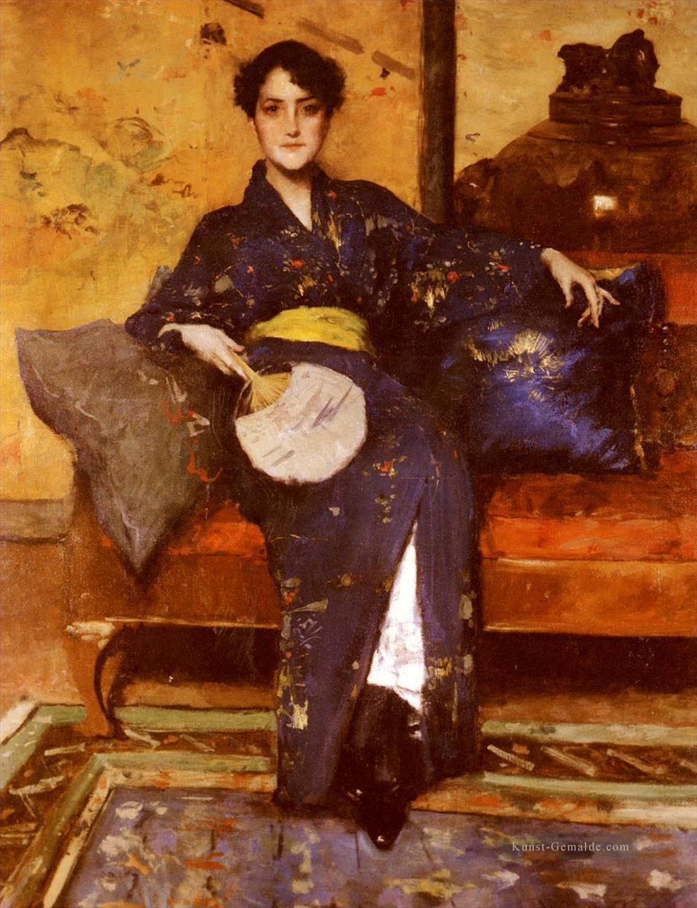 The Blue Kimono William Merritt Chase Ölgemälde